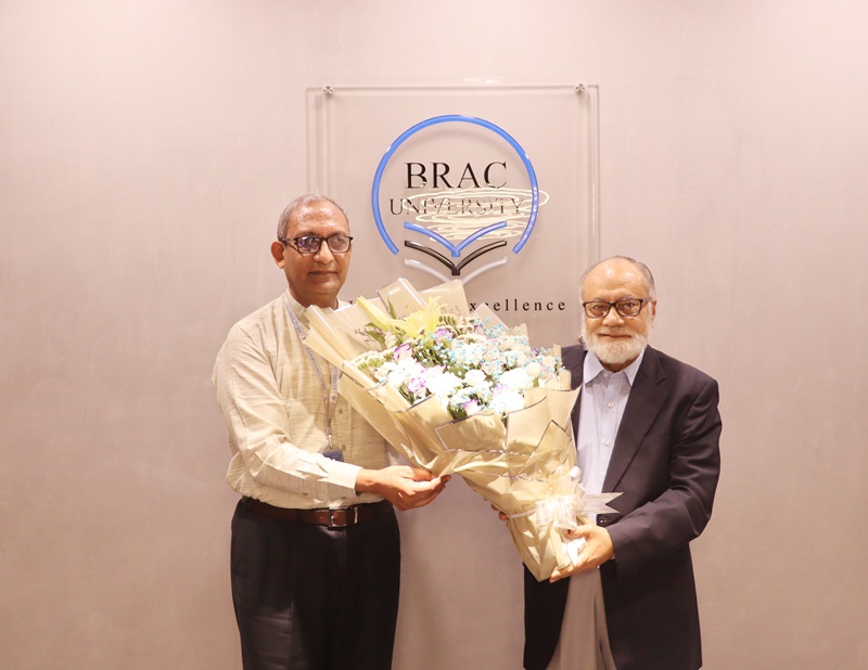 ব্র্যাক ইউনিভার্সিটিতে একুশে পদকপ্রাপ্ত শিক্ষাবিদ ও প্রফেসর ইমেরিটাসকে সংবর্ধনা