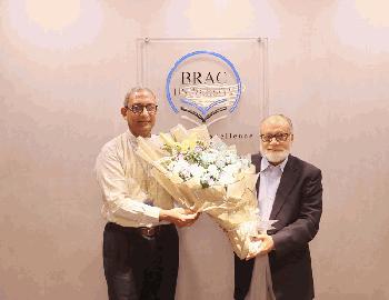 ব্র্যাক ইউনিভার্সিটিতে একুশে পদকপ্রাপ্ত শিক্ষাবিদ ও প্রফেসর ইমেরিটাসকে সংবর্ধনা