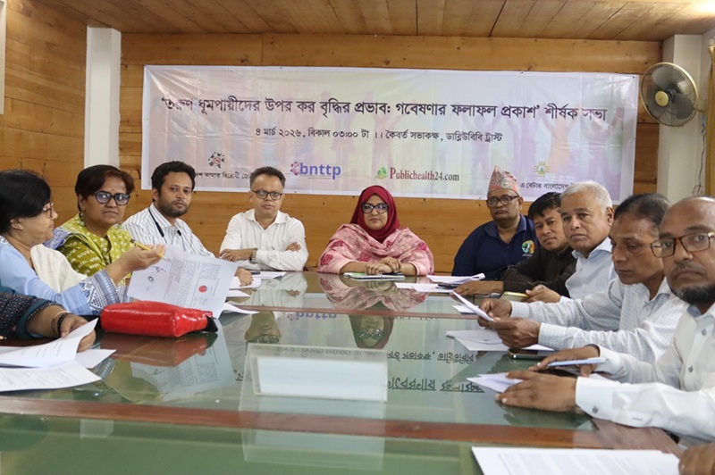 তামাক কর বৃদ্ধির পর ৩৭ শতাংশ তরুণ ধূমপায়ী ধূমপান কমিয়েছে