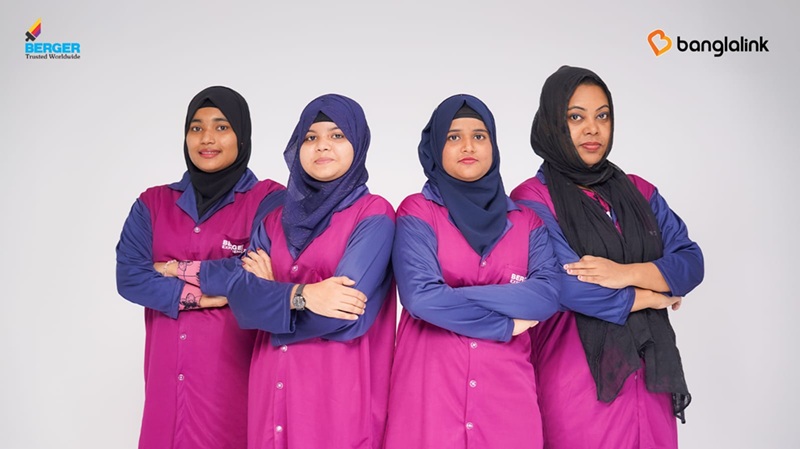 পেশাদার নারী পেইন্টারদের ক্ষমতায়নে বার্জার পেইন্টস ও বাংলালিংকের অংশীদারিত্ব