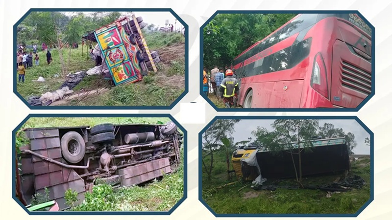 ৬ জেলায় সড়কে ঝরল ২৭ প্রাণ