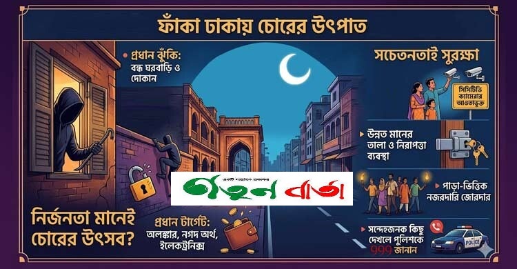 ঈদের ছুটিতে চোরের নজরে ফাঁকা বাসা