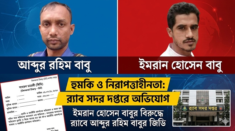 অনলাইনে হত্যার হুমকির অভিযোগ, র‍্যাব সদর দপ্তরে লিখিত অভিযোগ
