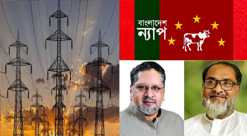 জনস্বার্থে বিদ্যুতের মূল্যবৃদ্ধির সিদ্ধান্ত বাতিল করুন : বাংলাদেশ ন্যাপ