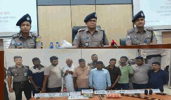 ওয়ারীতে ডিবি পরিচয়ে ৫৭ ভরি স্বর্ণ লুট,  ডাকাত চক্রের ৯ সদস্য গ্রেফতার