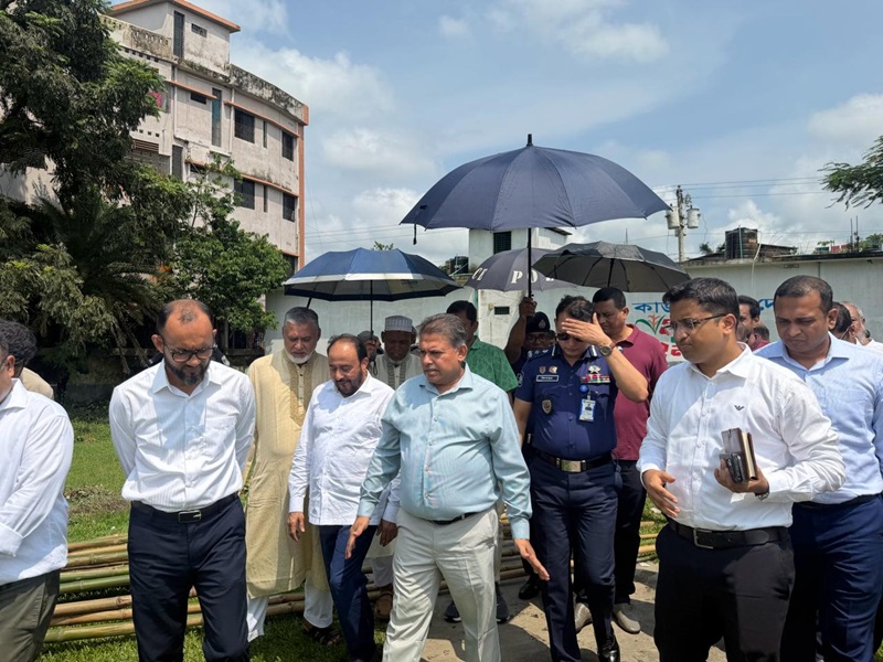 ফ্যামিলি কার্ড কর্মসূচির উদ্বোধন উপলক্ষে শ্রীমঙ্গলের ভিক্টোরিয়া মাঠ পরিদর্শন