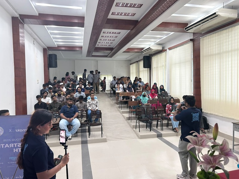 যবিপ্রবিতে ক্যাম্পাস অ্যাক্টিভেশন প্রোগ্রামের মাধ্যমে তরুণদের ক্ষমতায়নে কাজ করছে বিজমেকার