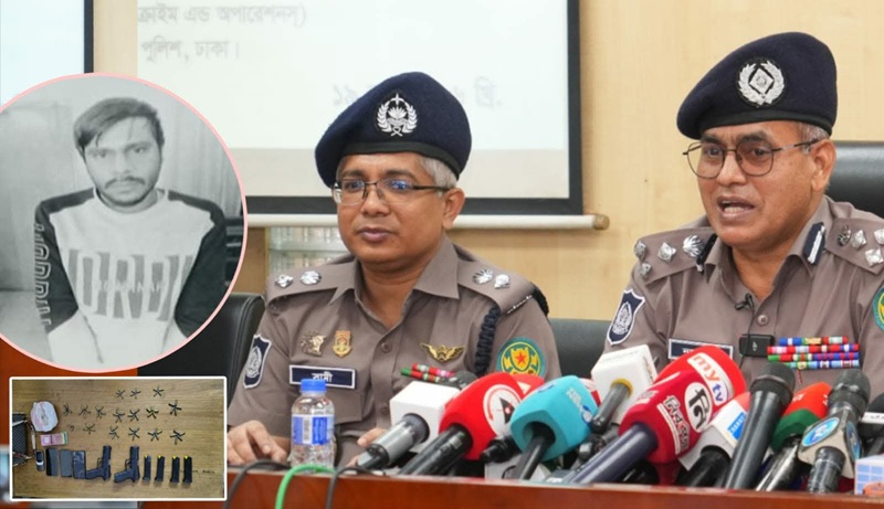 ৩ সহযোগীসহ শীর্ষ সন্ত্রাসী ‘অটো সজল’ গ্রেফতার, অস্ত্র-মাদক উদ্ধার
