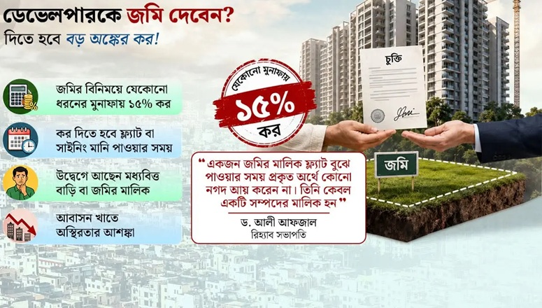 জমি দিয়ে ফ্ল্যাট নিলেই ‘কোটি টাকার’ করের ফাঁদ!