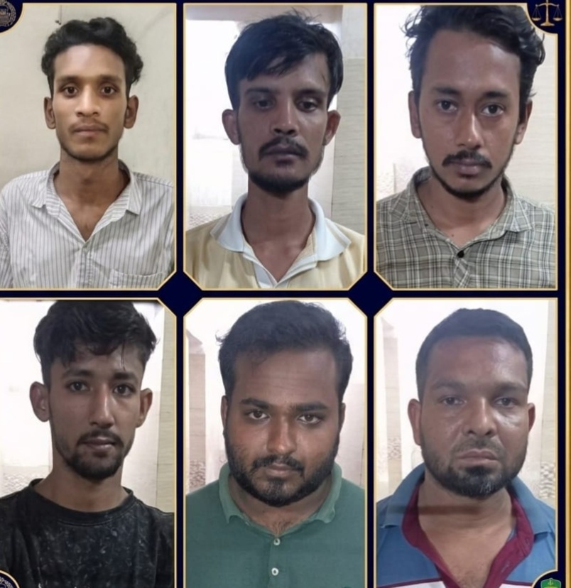 ডিবির অভিযানে গ্রেফতার ৬ পেশাদার ছিনতাইকারী 