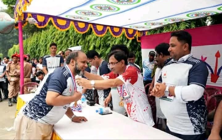মাভাবিপ্রবিতে ৩ আগস্ট স্মরণে প্রতীকী ম্যারাথন