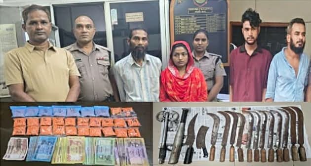 মহাখালীতে পৃথক অভিযানে সাড়ে ৫ হাজার ইয়াবা ও ১৬ দেশীয় অস্ত্র উদ্ধার, গ্রেফতার ৩