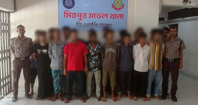 মিরপুরে বিভিন্ন অপরাধে জড়িত ২৫ জন গ্রেফতার 