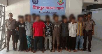 মিরপুরে বিভিন্ন অপরাধে জড়িত ২৫ জন গ্রেফতার 
