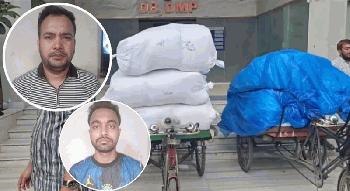 শাহবাগে শুল্ক ফাঁকি দিয়ে আনা ২০ লাখ টাকার ভারতীয় শাড়ি জব্দ, গ্রেফতার ২