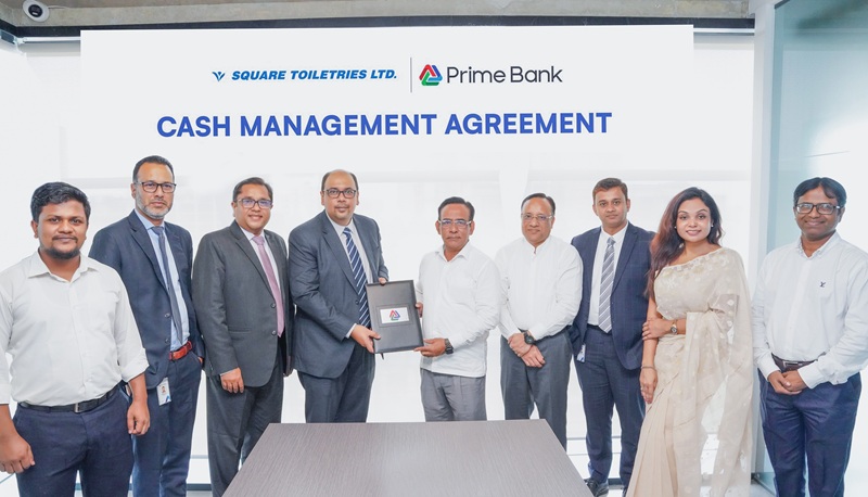 প্রাইম ব্যাংক ও স্কয়ার টয়লেট্রিজের মধ্যে চুক্তি