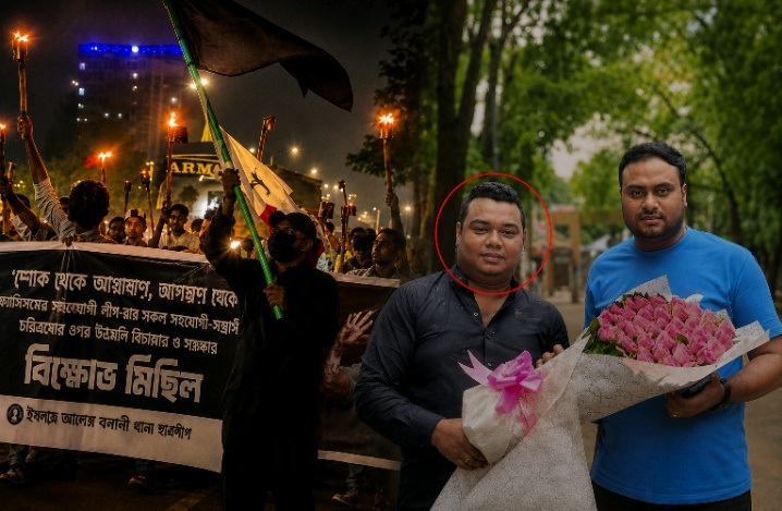 বনানীতে ছাত্রলীগের মশাল মিছিল: অধরা সহ-সভাপতি রাব্বি, প্রকাশ্যে মাদকের জাল