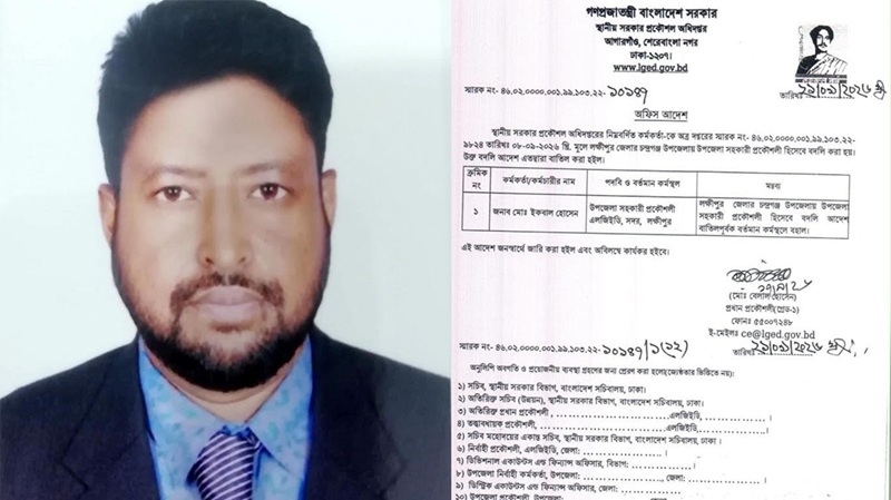 পুনরায় একই স্থানে বহাল হয়ে অলৌকিক ক্ষমতা দেখালেন প্রকৌশলী মো. ইকবাল হোসেন