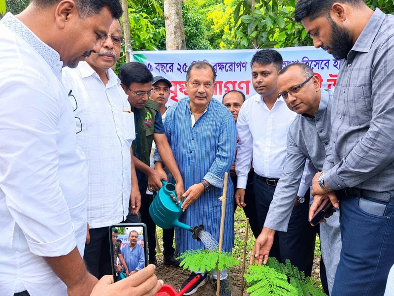 রোপণ করা গাছের নিয়মিত পরিচর্যা ও সংরক্ষণ নিশ্চিত করতে হবে -জহির উদ্দিন স্বপন এমপি