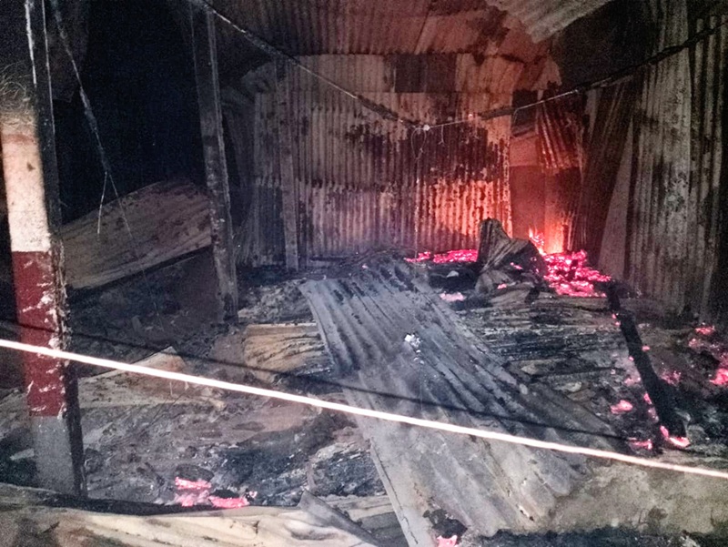 বোয়ালখালীতে আগুনে পুড়েছে ১৩ বসতঘর ও ২ দোকান
