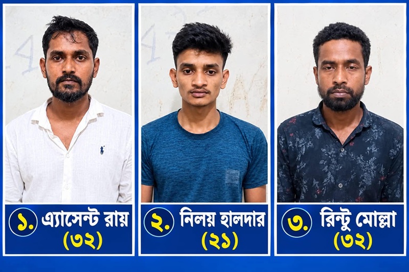 আগৈলঝাড়ায় ইয়াবা ও গাঁজাসহ ৩ মাদক ব্যবসায়ী গ্রেপ্তার