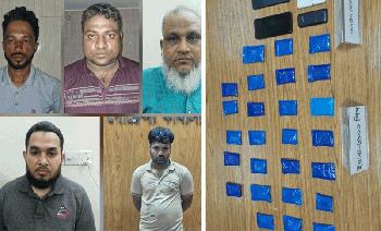 ঢাকায় ৬,৯০০ ইয়াবাসহ গ্রেফতার ৫, কক্সবাজার-টেকনাফ থেকে আনতেন মাদক