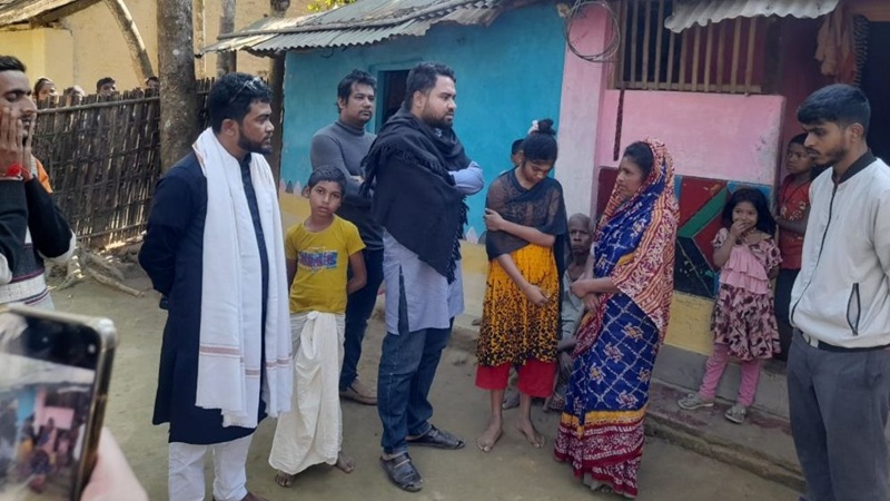 বিএসএফের গুলিতে নিহত গোপালের বাড়ি পরিদর্শন ও সমবেদনা প্রকাশ নাগরিক কমিটির