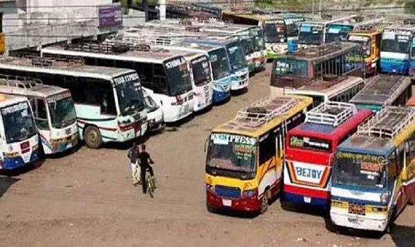 ফুলবাড়ীতে ১২দিন যাবৎ বাস চলাচল বন্ধ