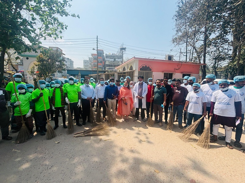 ঠাকুরগাঁওয়ে পরিচ্ছন্ন হাসপাতালের স্বপ্ন : মাসে মাসে চলবে অভিযান