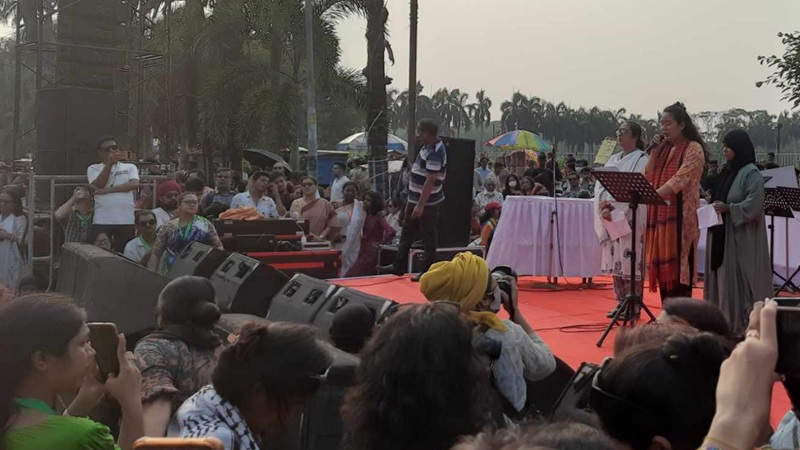 নারীর ডাকে মৈত্রীযাত্রা: জাতীয় নির্বাচনে ৩৩ শতাংশ নারী প্রার্থী করার দাবি