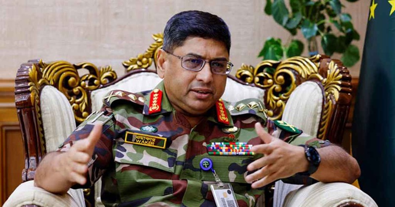 অন্তর্বর্তী সরকারকে সহযোগিতা করছি, করে যাব: সেনাপ্রধান 