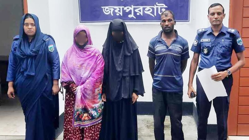 জয়পুরহাটে ছাত্রদল নেতা হত্যা: দুই নারীসহ তিনজন গ্রেফতার