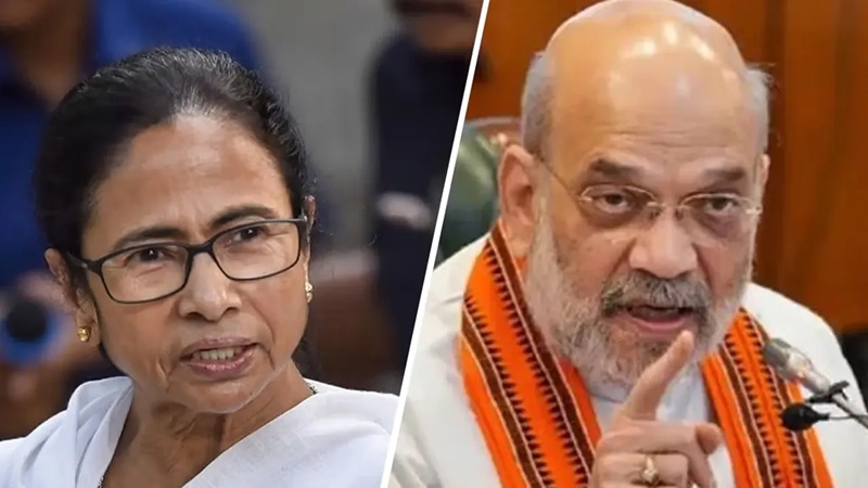 বাংলাদেশ নিয়ে মমতার বিরুদ্ধে অমিত শাহের ‘বিস্ফোরক’ মন্তব্য