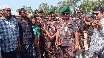 আইন শৃঙ্খলা পর্যবেক্ষন ও সীমান্ত দিয়ে পুশইন প্রতিরোধে কঠোর নজরদারি বৃদ্ধি করেছে বিজিবি